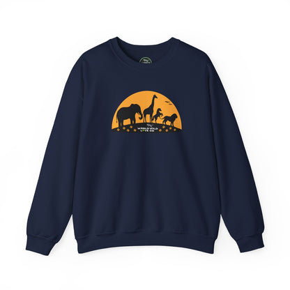 WWL Essential Unisex Crewneck Sweatshirt | Classic Eco-Friendly Sustainable Apparel to Support Animal Welfare