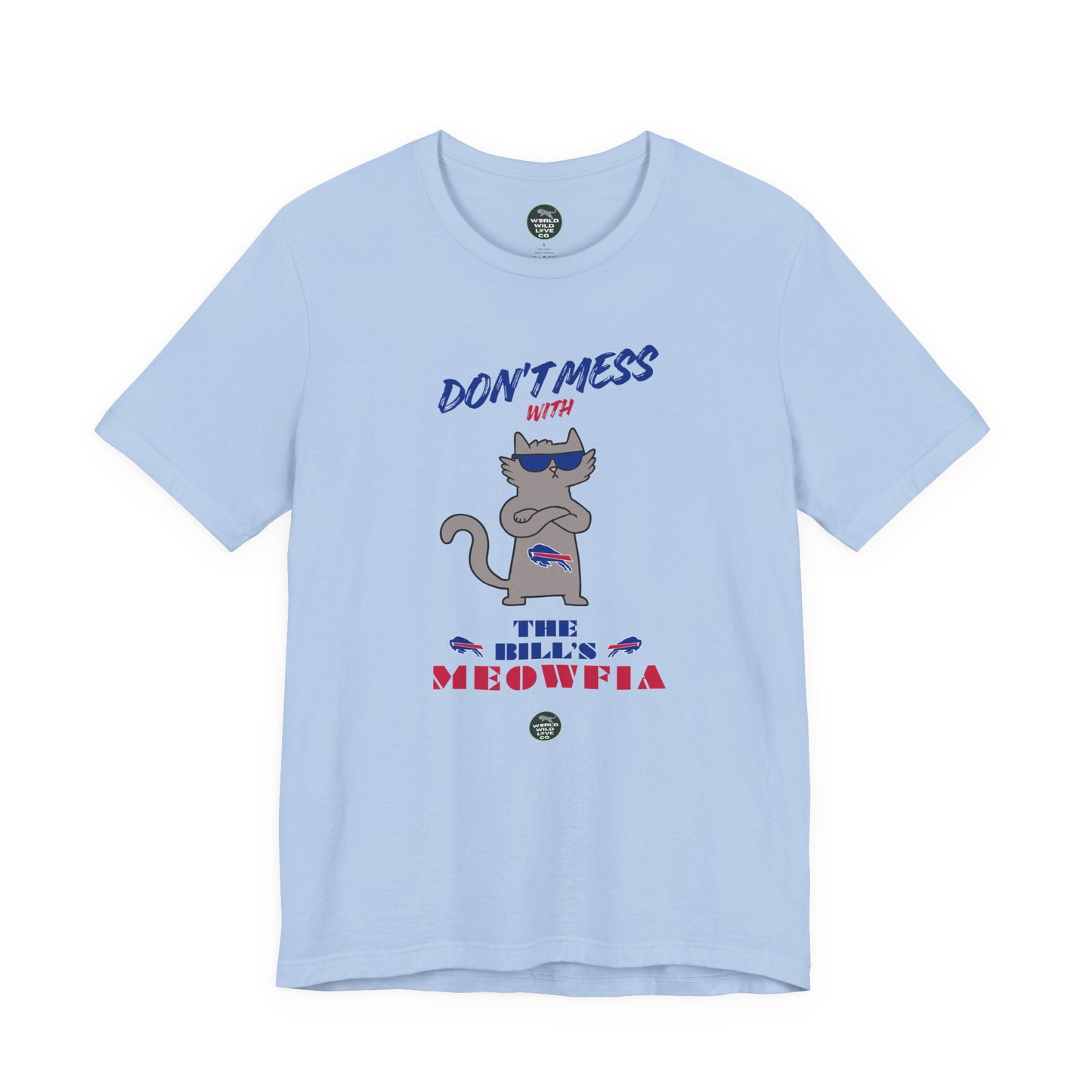 Buffalo Bills "Meowfia" Unisex Tee | Fun Classic Apparel to Support Animal Welfare