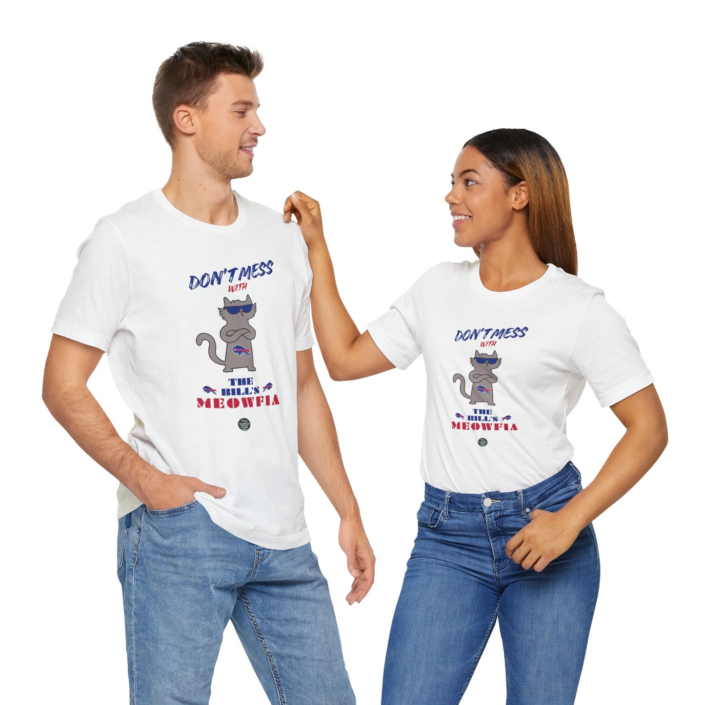 Buffalo Bills "Meowfia" Unisex Tee | Fun Classic Apparel to Support Animal Welfare