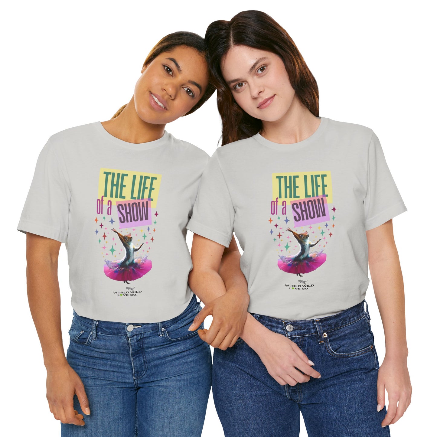 "The Life of a Show Squirrel" Graphic Tee | Funny Novelty Apparel that Supports Animal Welfare