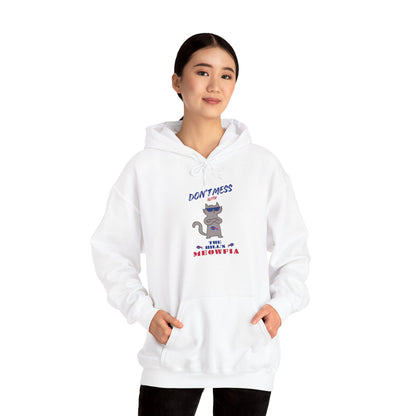 Buffalo Bills "Meowfia" Unisex Hoodie  | Fun Classic Eco-Friendly Apparel that Supports Animal Welfare