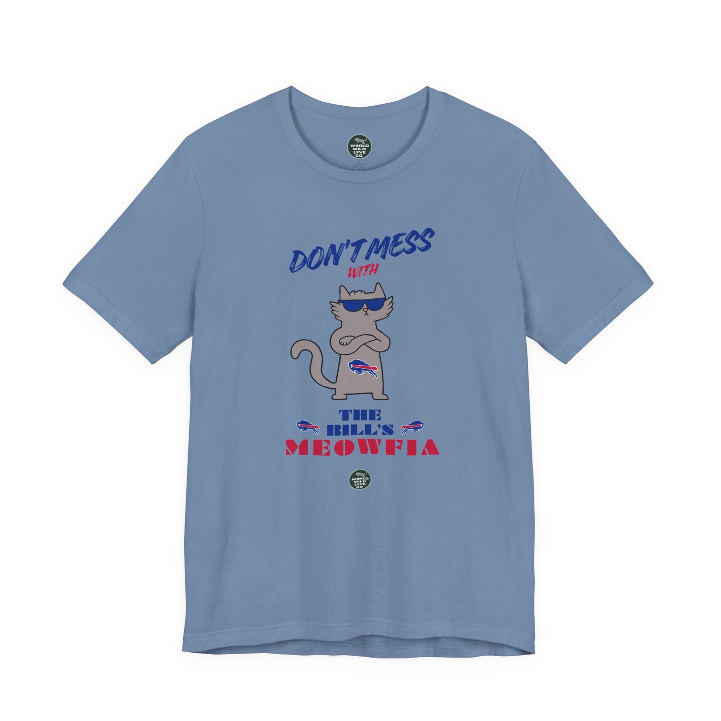 Buffalo Bills "Meowfia" Unisex Tee | Fun Classic Apparel to Support Animal Welfare