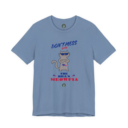 Buffalo Bills "Meowfia" Unisex Tee | Fun Classic Apparel to Support Animal Welfare