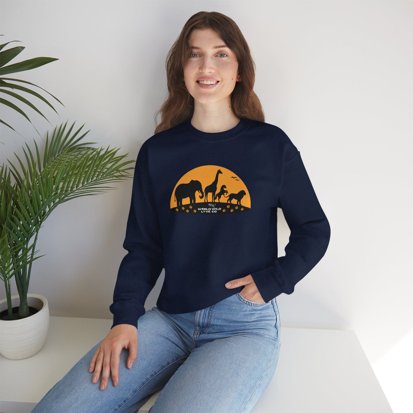 WWL Essential Unisex Crewneck Sweatshirt | Classic Eco-Friendly Sustainable Apparel to Support Animal Welfare