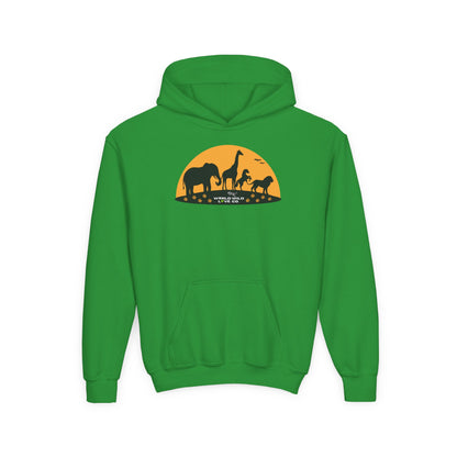 Youth Essential Heavy Blend Hooded Sweatshirt | Classic Apparel to Support Animal Welfare