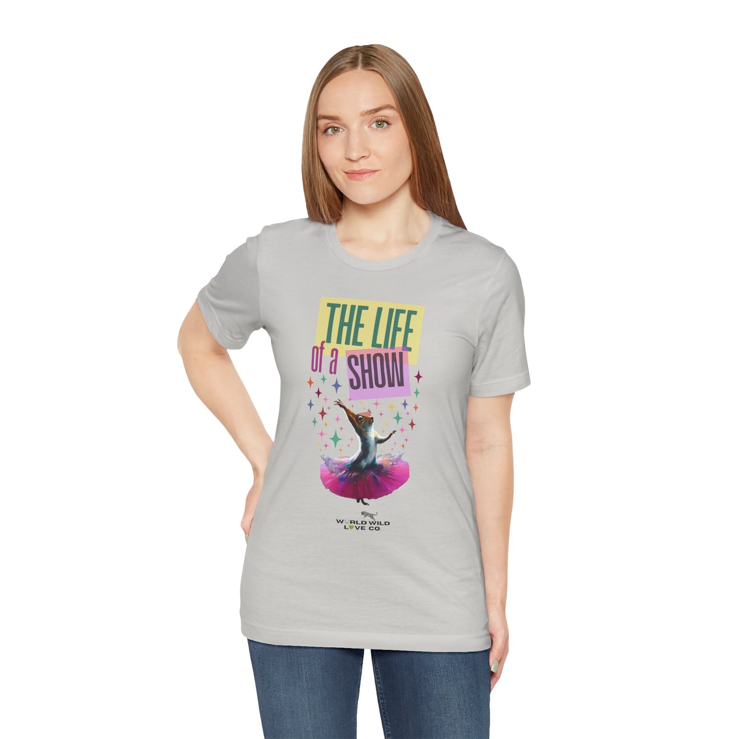 "The Life of a Show Squirrel" Graphic Tee | Funny Novelty Apparel that Supports Animal Welfare