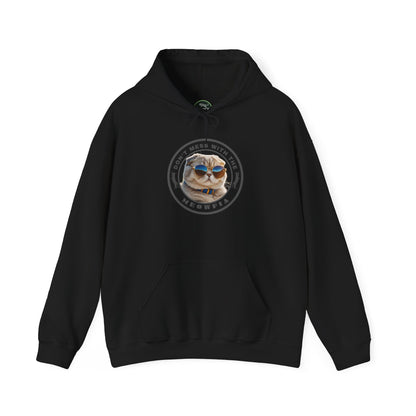 "Don't Mess With The Meowfia" Hoodie | Funny Sustainable Novelty Apparel that Supports Animal Welfare